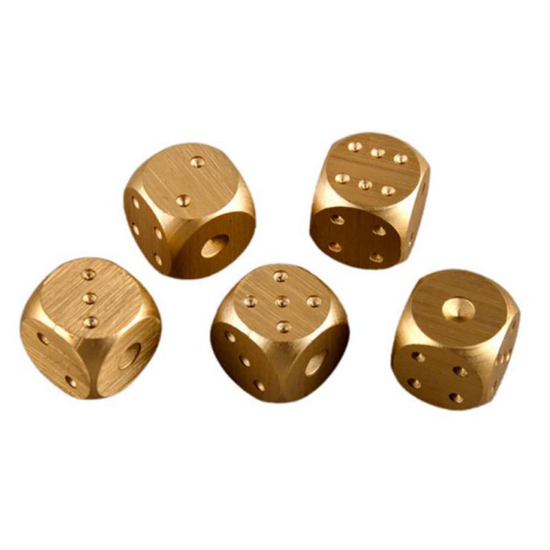 5pcs Aluminum Alloy Metal Dices - Image 2