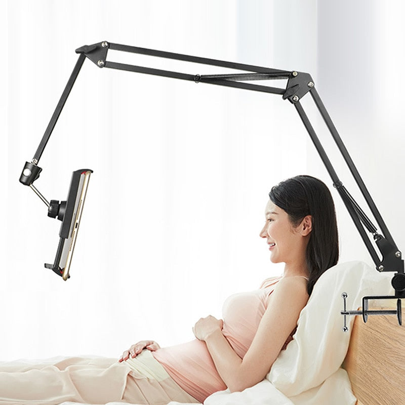 Long Arm Heavy-Duty Desk Mount Tablet Holder - Image 6
