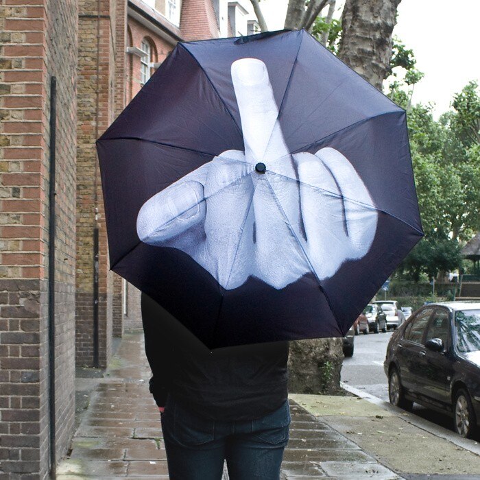 Funny Middle Finger Umbrella - Image 1