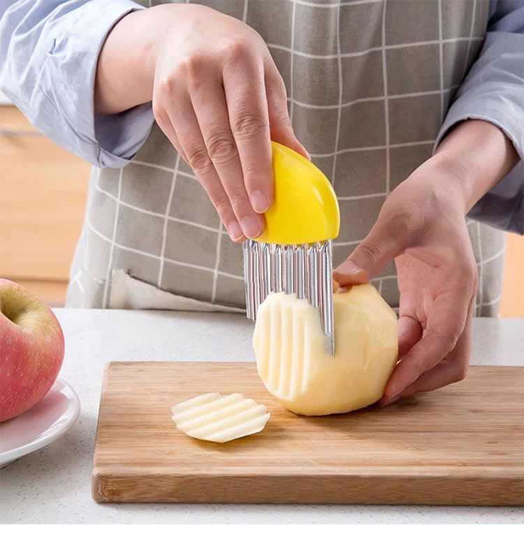 Speed Cut Wrinkle Manual Potato Chips Slicer - Image 3