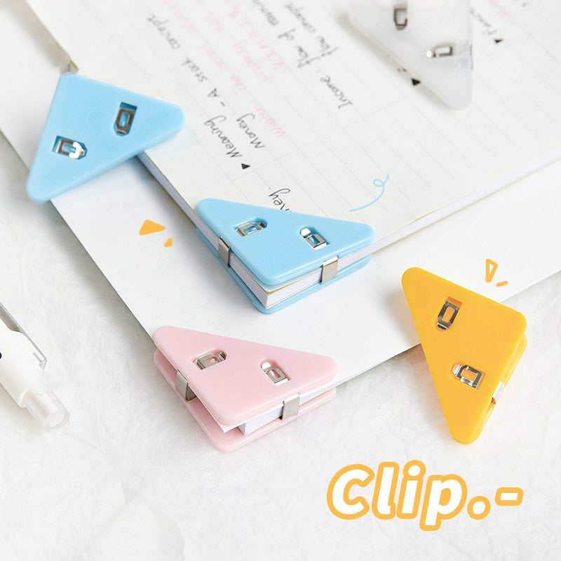 Easy Mark Colorful Triangle Book Corner Clip - Image 0