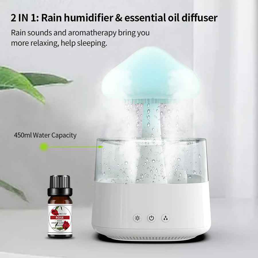 Cloud Rain Forest Aromatherapy Humidifier Lamp - Image 4