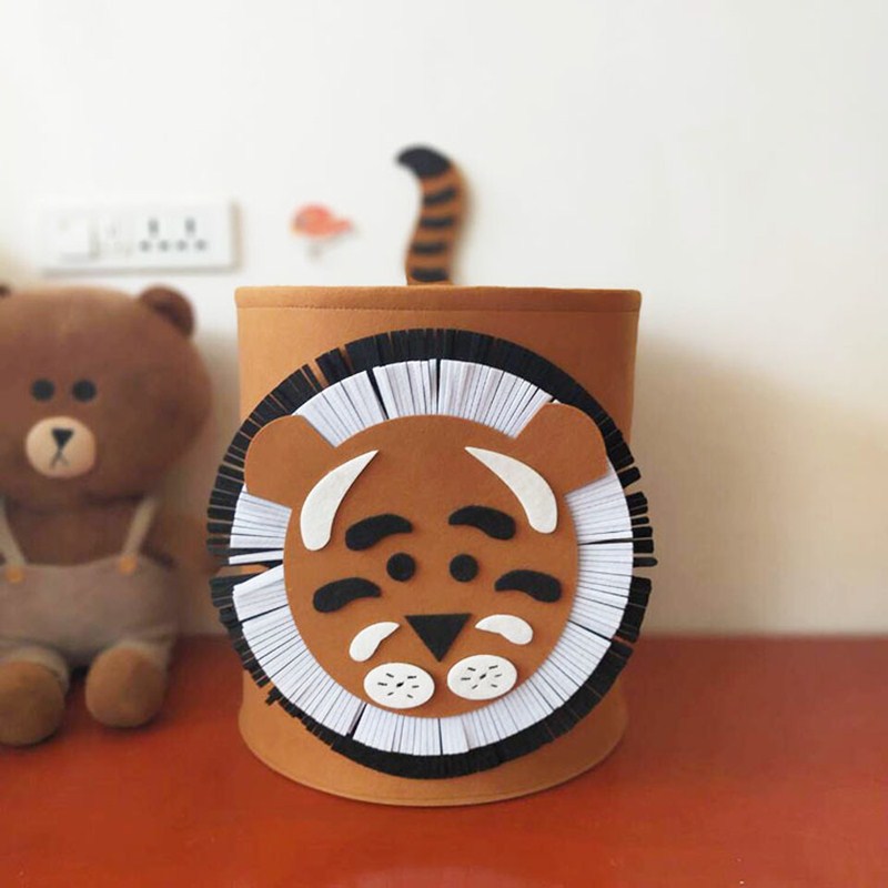 Safari Animals Collapsible Kids Toy Laundry Organizer Basket - Image 2