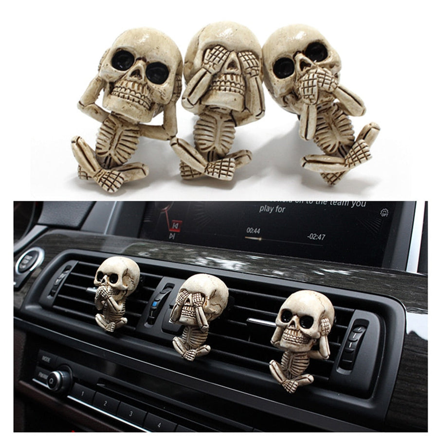 Creative Flower Skull Car Air Freshener - Image 2