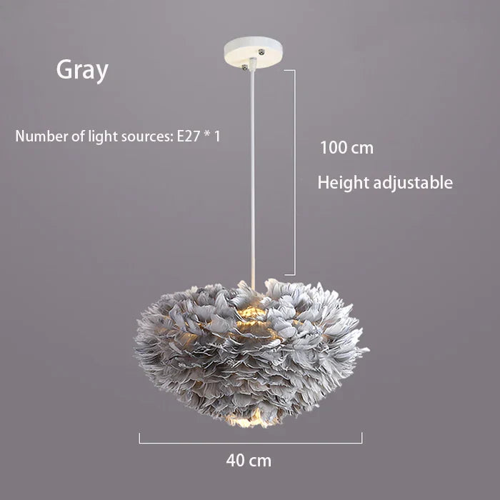 Cloud Like Realistic Feather Chandelier - Image 8