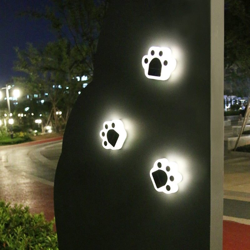 Cat Paw Solar Powered Outdoor Floor Lamps - Image 1