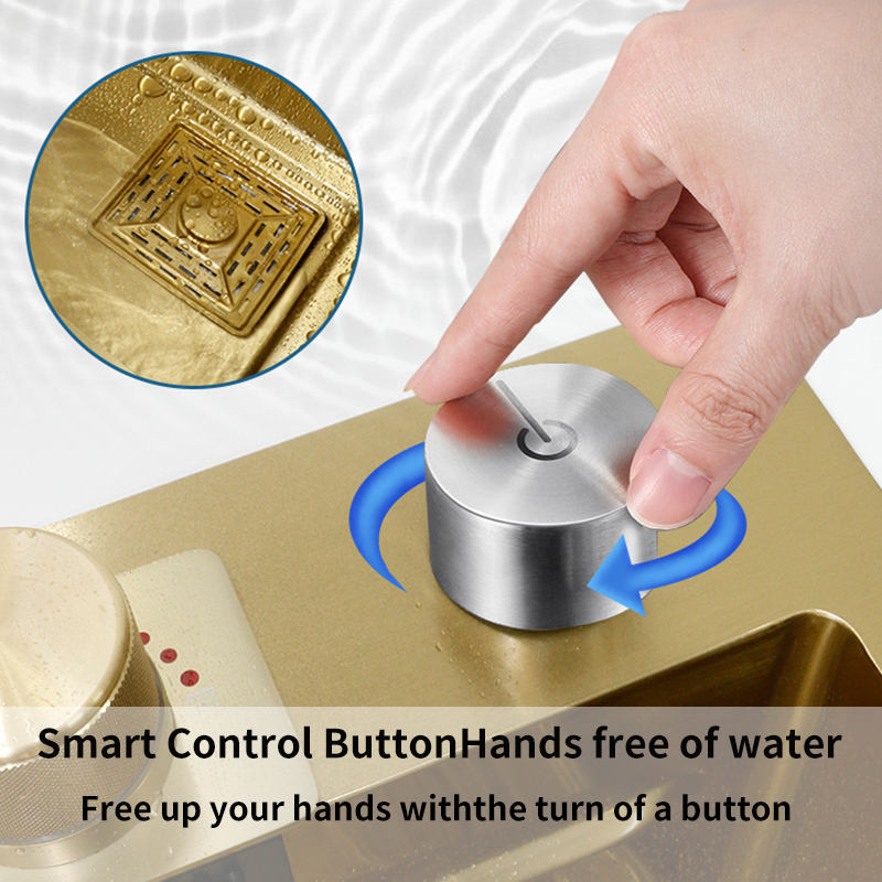 Gold Stream Multifunctional Waterfall Kitchen Sink - Image 5