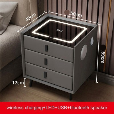 Creative Multifunctional Smart Bedside Speaker Table - Image 13