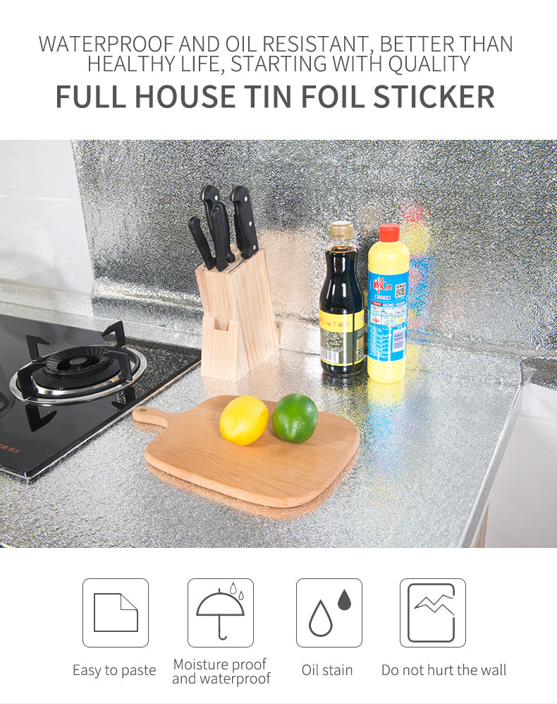 Waterproof Self-Adhesive Kitchen Oil-proof Wallpapers - Image 5