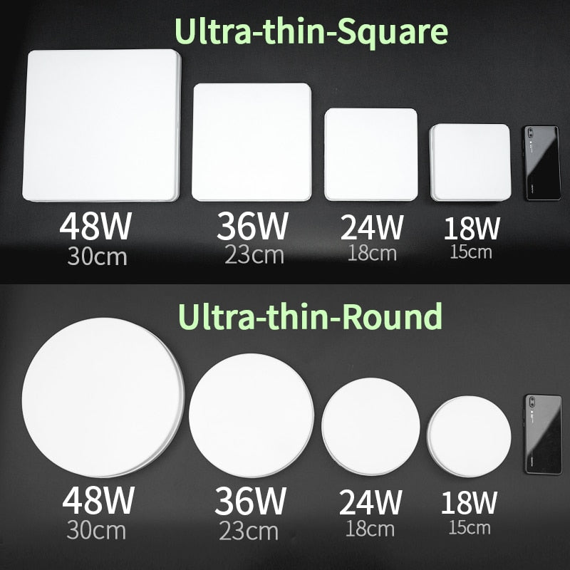 Natural Room Sleek LED Ceiling Light - Image 3