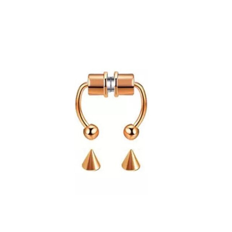 Stainless Steel Magnetic Fake Nose Piercing - Image 2