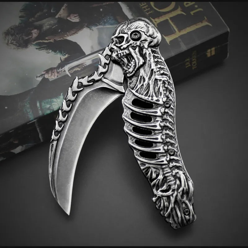 Tactical Nigh Skull Foldable Pocket Knife - Image 6
