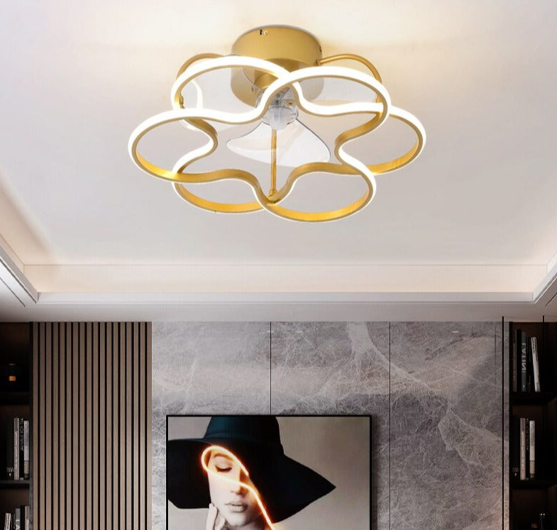 Elegant Modern LED Ceiling Fan Lamp - Image 1