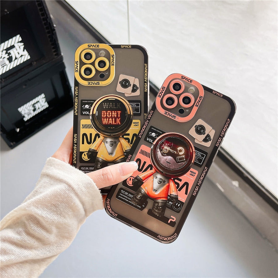 Space Time Astronaut Artistic Phone Case - Image 0
