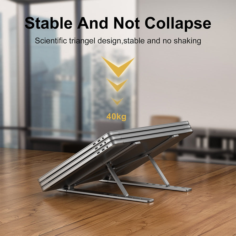 Work Station Aluminum Notebook Holder Stand - Image 1