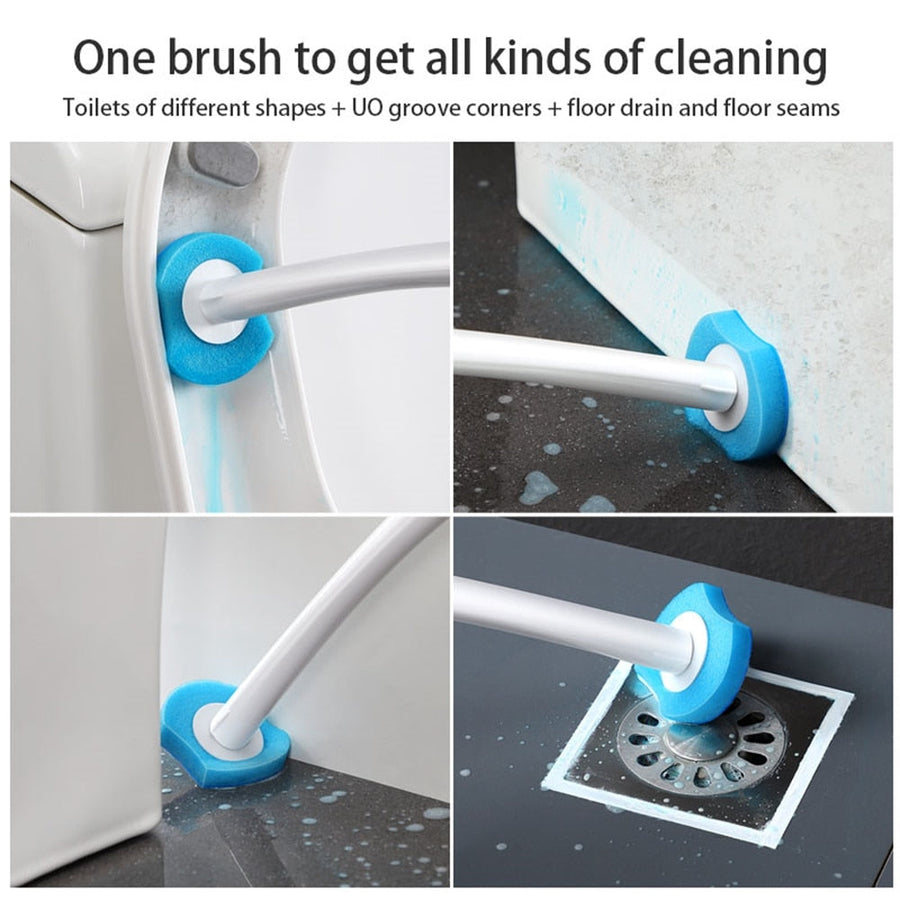 Long Handle Disposable Toilet Brush Set - Image 4