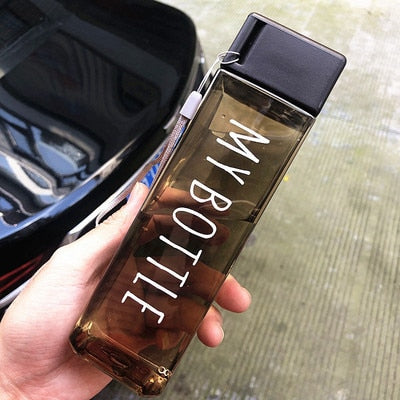 Transparent Square Classy Water Bottle Thermos - Image 5