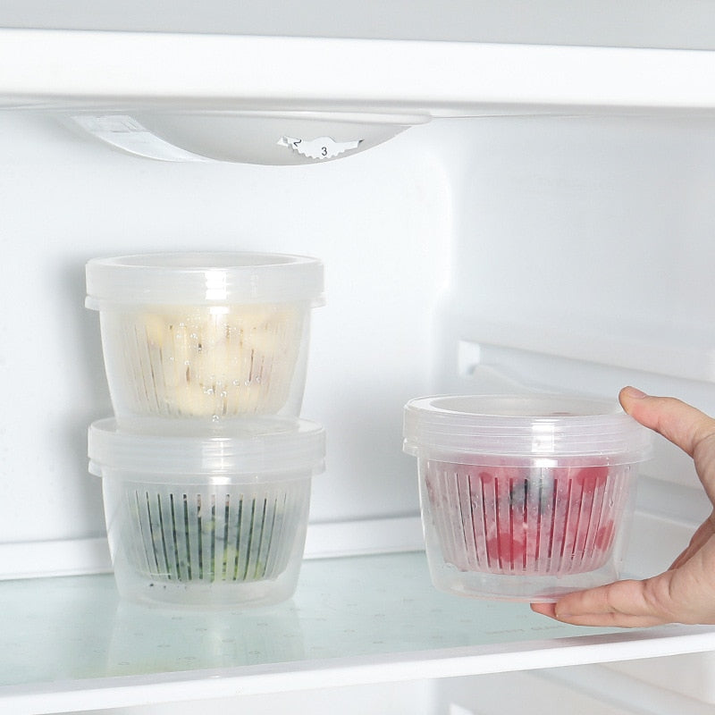 Vegetable Fresh-Keeping Drainer Mini Container - Image 8