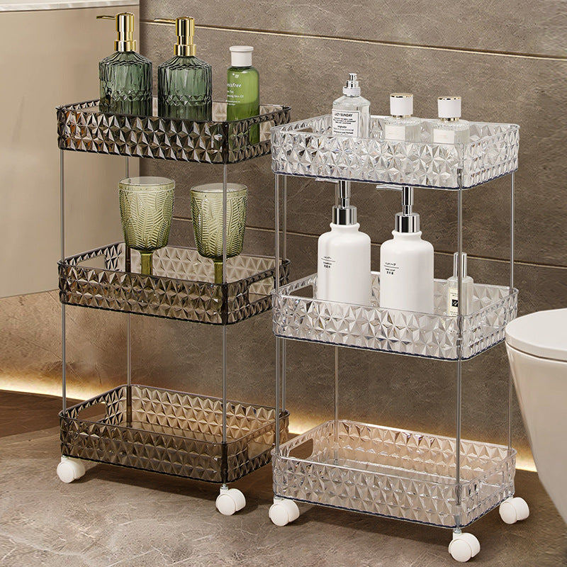 Home Bathroom Storage Organizer Rolling Rack - Image 1