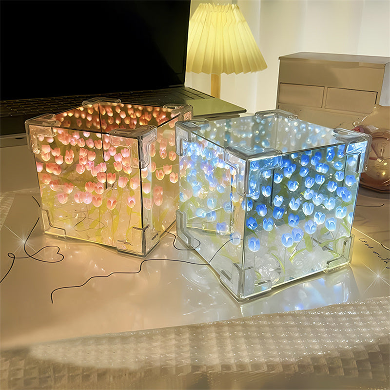 Illuminated Tulip Elegance Mirror Lamp - Image 2