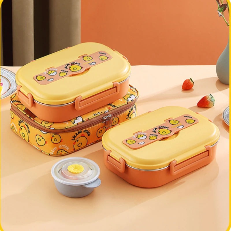 Insulated Divider Stainless Steel Lunchbox Set - Image 4
