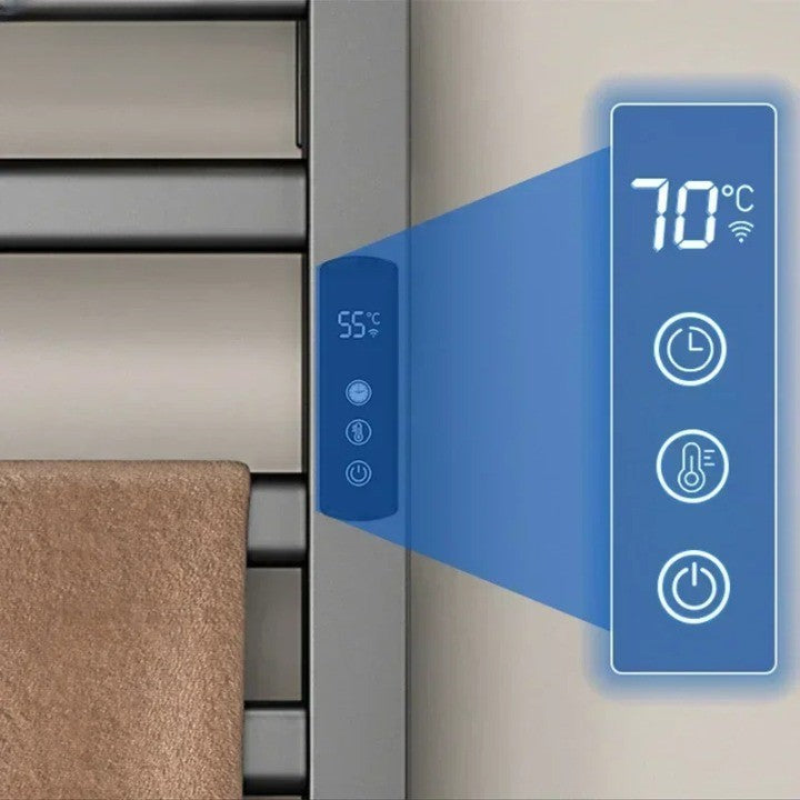 Intelligent Electric Heated Towel Drying Organizer Rack - Image 1