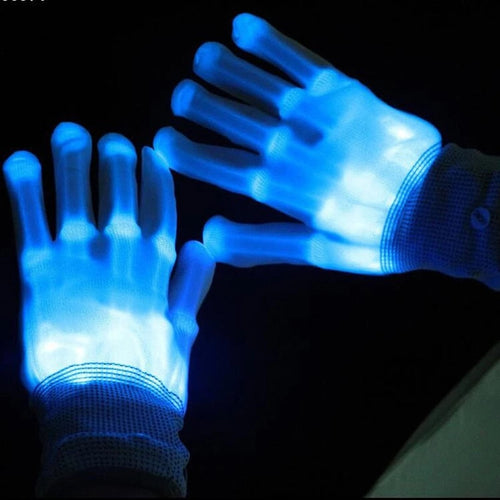 Colorful LED Party Gloves - Image 0