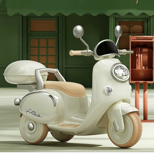 Mini Retro Three-Wheel Electric Kids Motorbike - Image 0