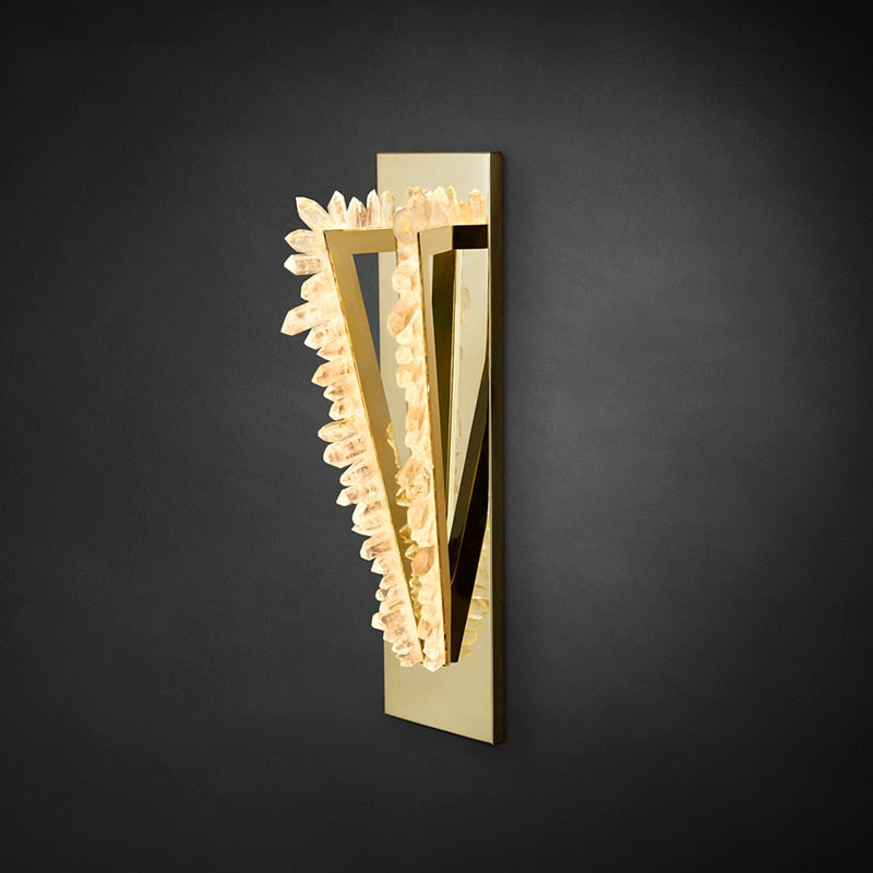 Modern Elegant Crystal Stone Led Wall Lamp - Image 2