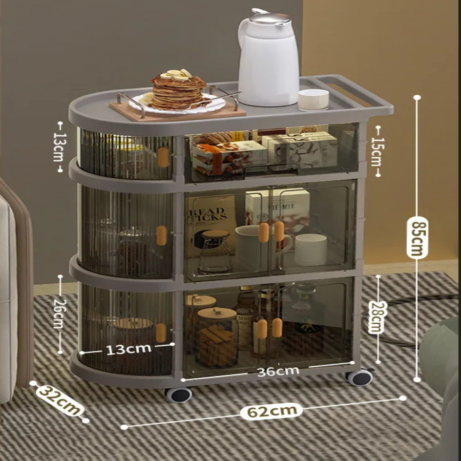 Multi-Layer Storage Organizer Foldable Trolley - Image 6