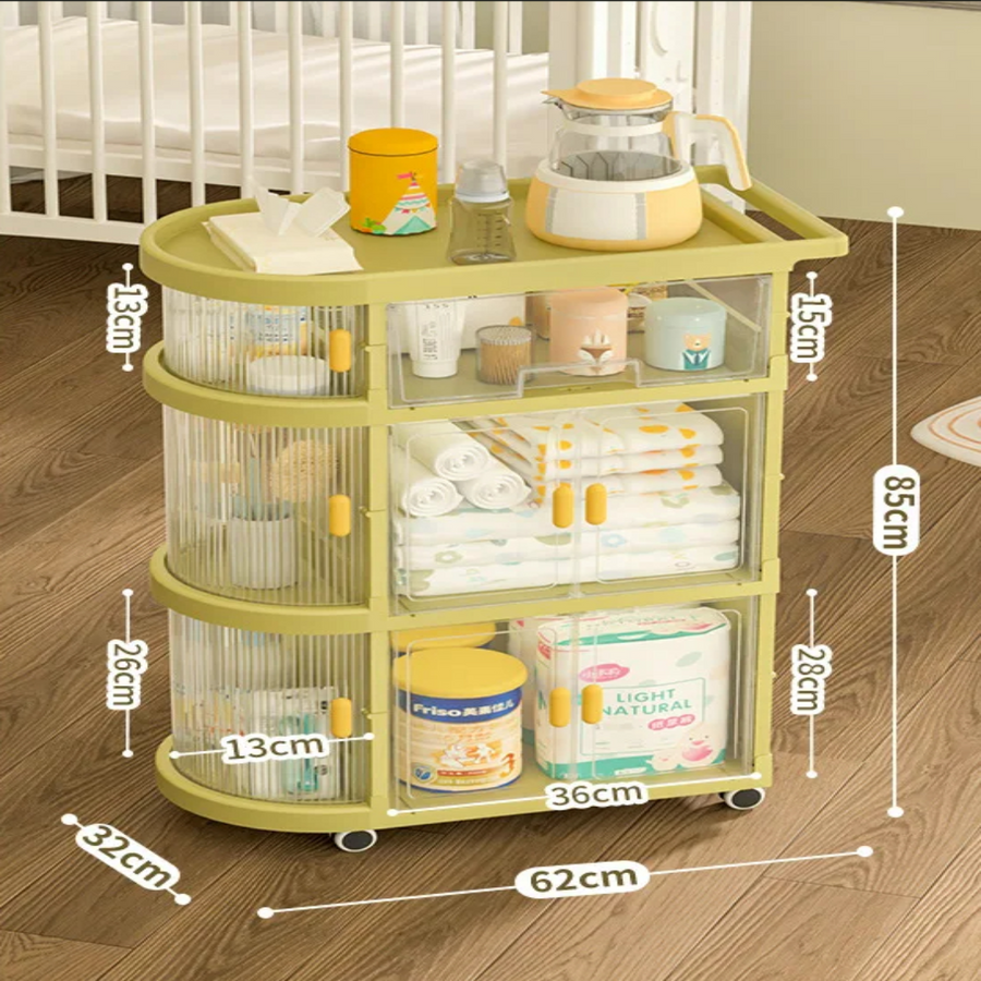 Multi-Layer Storage Organizer Foldable Trolley - Image 7