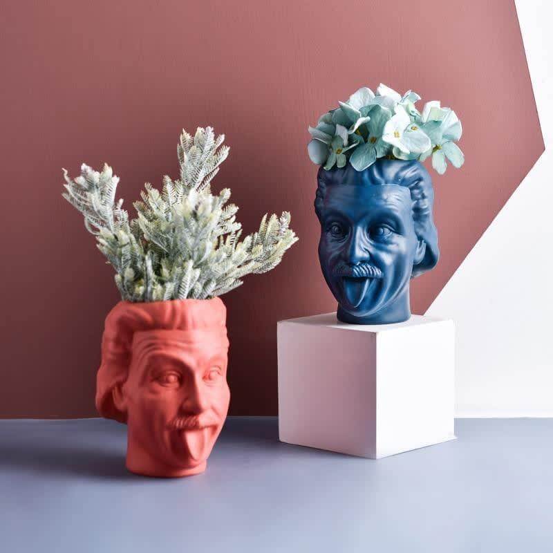 Creative Portrait Vase Flower Pot Pen Holder - Image 1