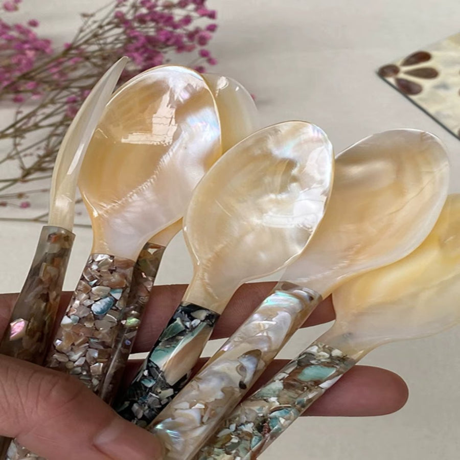 Natural Pearl Shell Moonlight Snail Spoon - Image 8