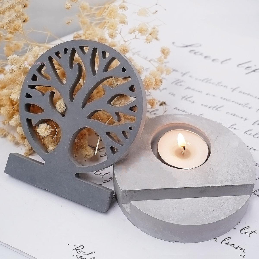 Nature-Inspired Tree of Life Candle Stand - Image 1