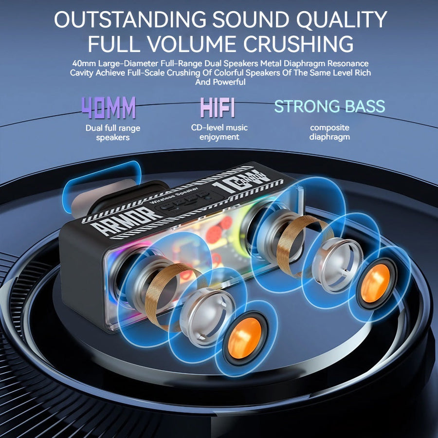 Neon Tech Punk-Style Wireless Speaker - Image 4