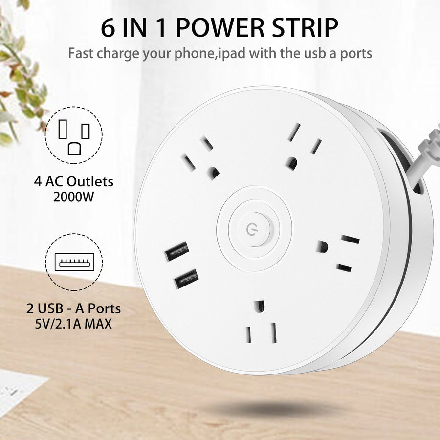 Round Total Connect Cable Power Extension Cord - Image 1