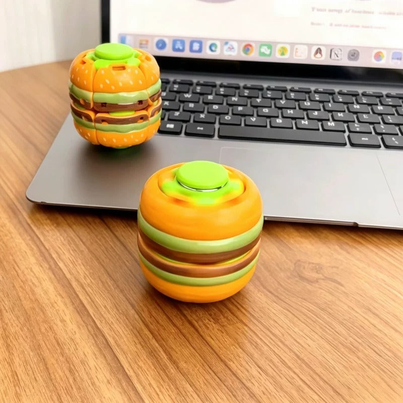 Burger Spin Gyroscope Fidget Toy
