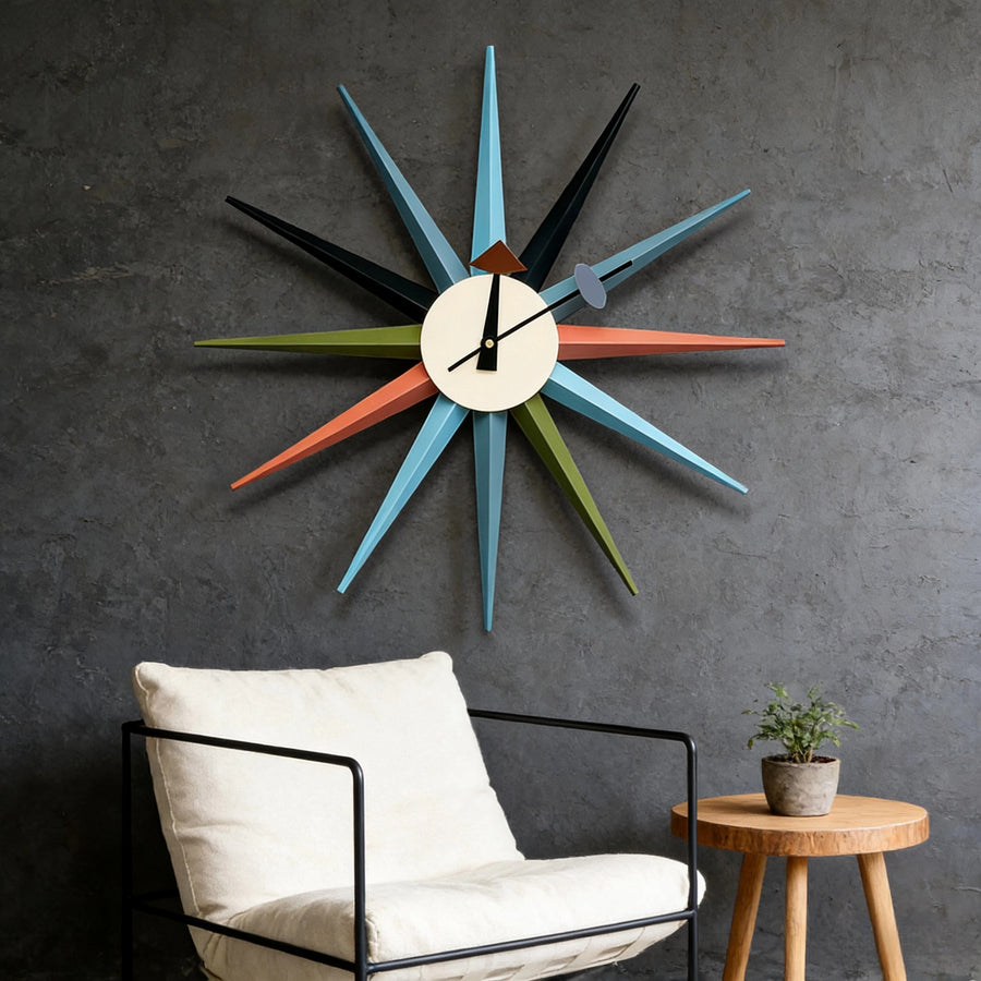Modern Design Starburst Shape Wall Clock