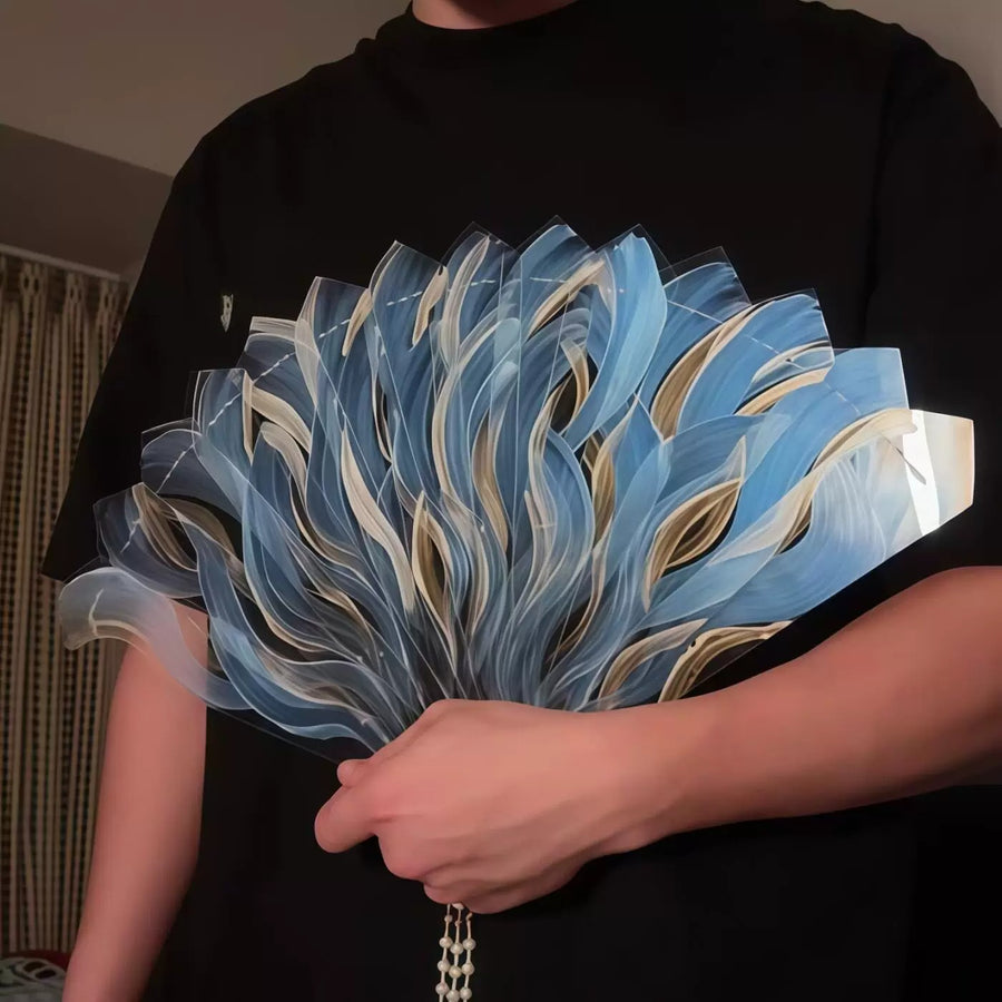 Imperial Bloom Chinese-Style Folding Hand Fan