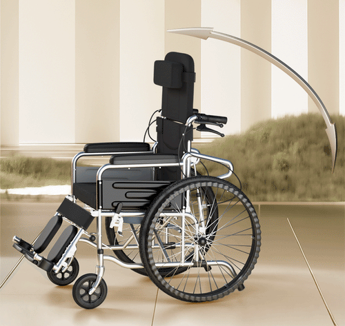 Easy Move Foldable Elderly Travel Wheelchair - Image 0