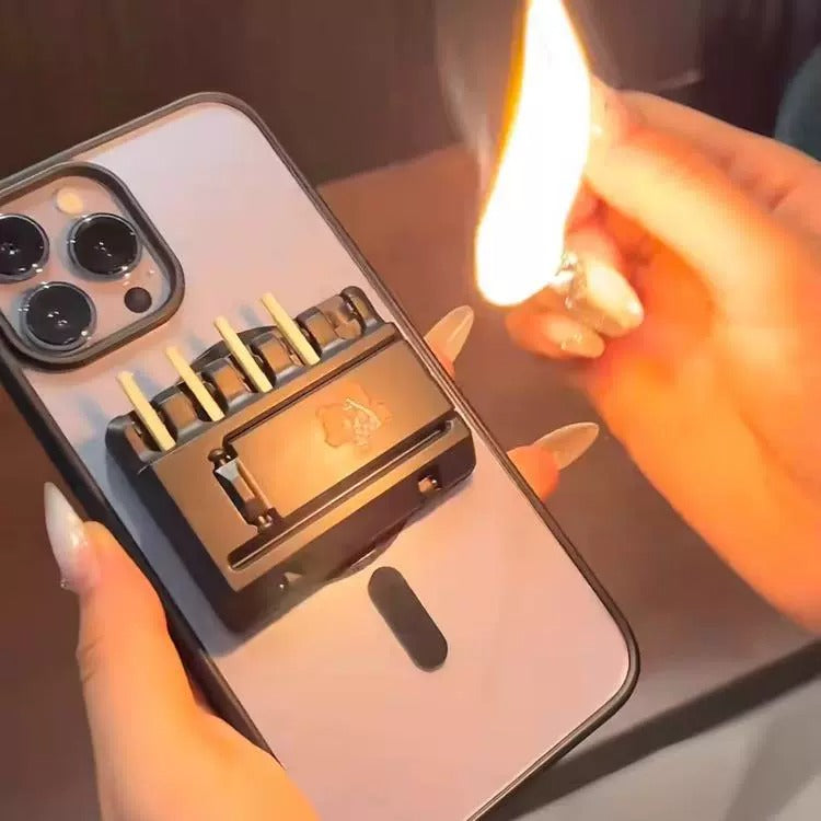 Matchstick Storage Phone Holder - Image 1