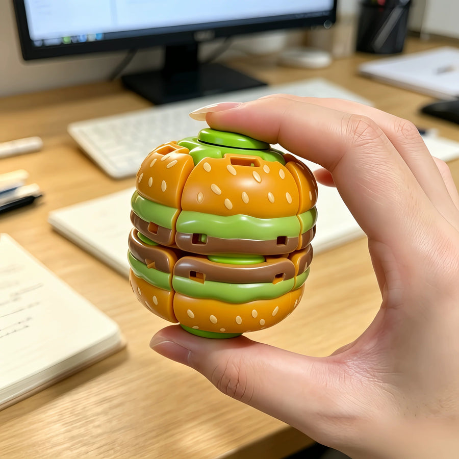Burger Spin Gyroscope Fidget Toy