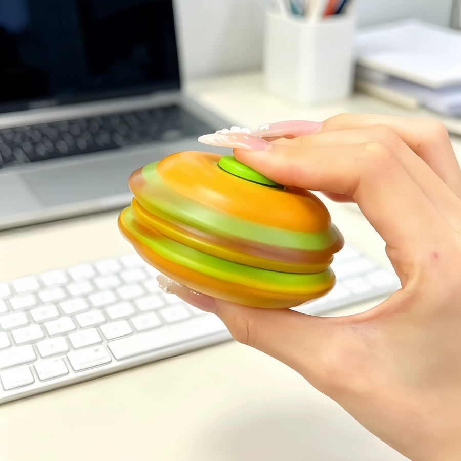 Burger Spin Gyroscope Fidget Toy