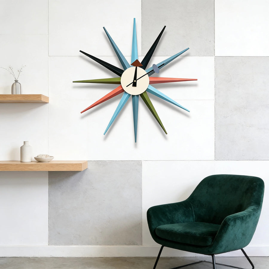 Modern Design Starburst Shape Wall Clock
