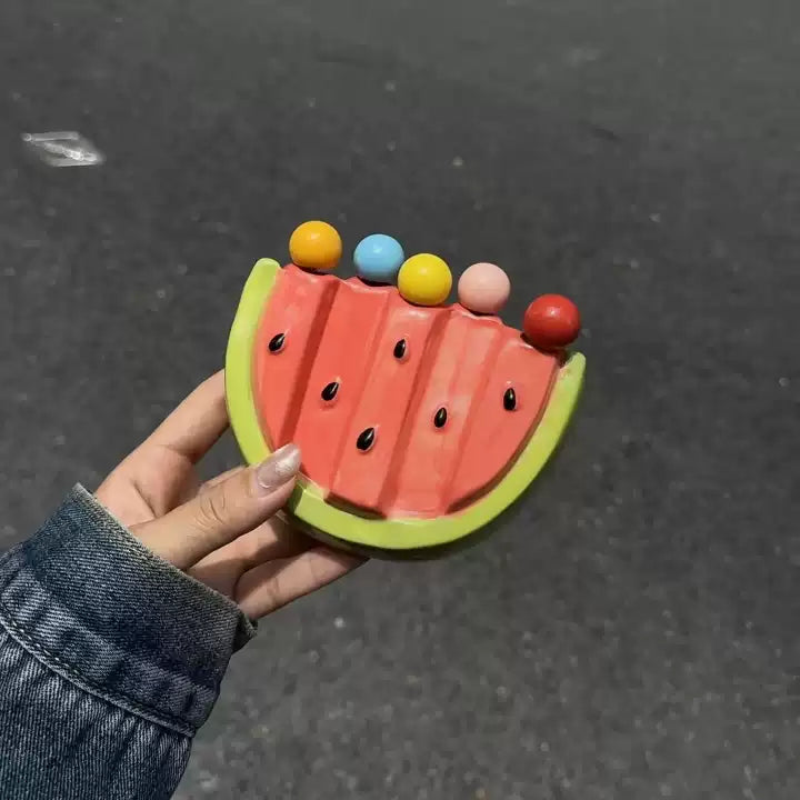 Watermelon Fruit Bite Sticks Fork Set - Image 1