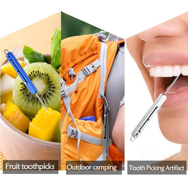 Portable High-Strength Titanium Alloy Toothpick - Image 1