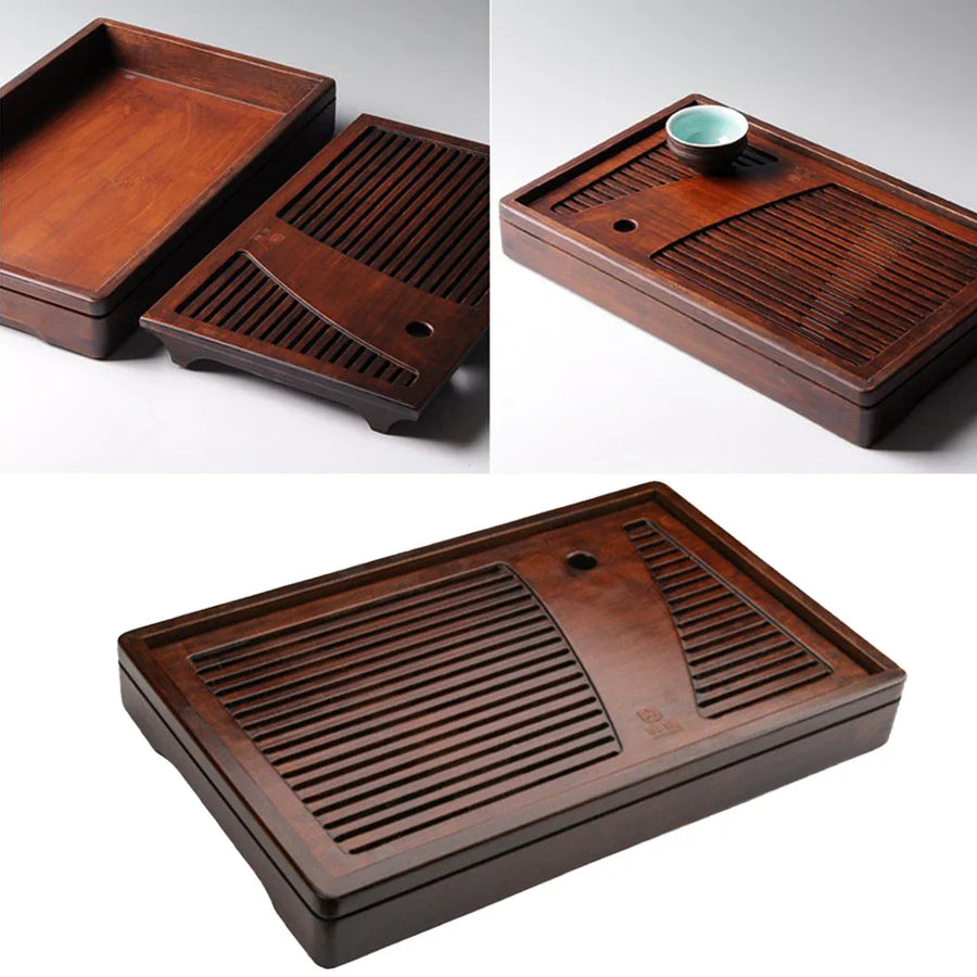 Bamboo Solid Wood Tea Ceremony Tray - Image 4