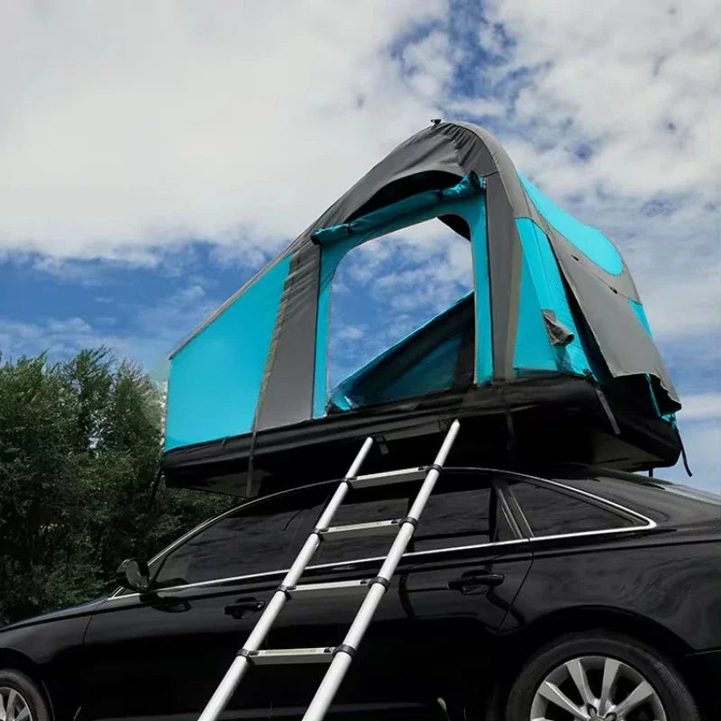 Camping Ready Large Inflatable Soft Cover Car Top Tent - Image 3