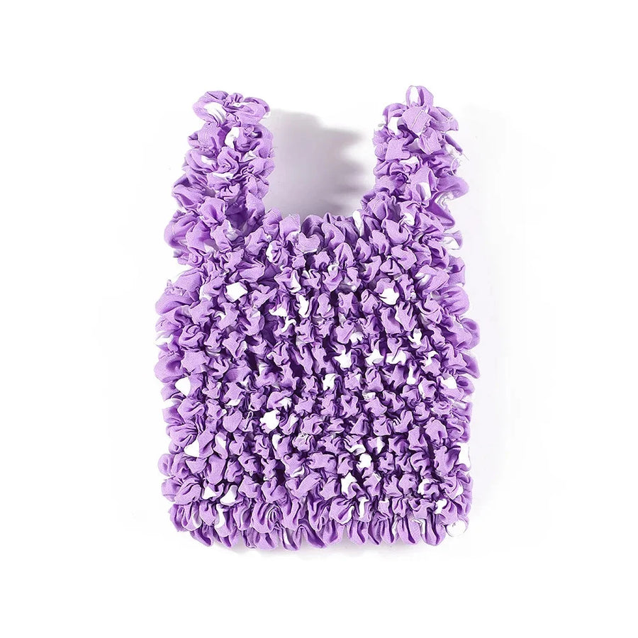 Floral Stretch Shopper Mini Elastic Bag - Image 10