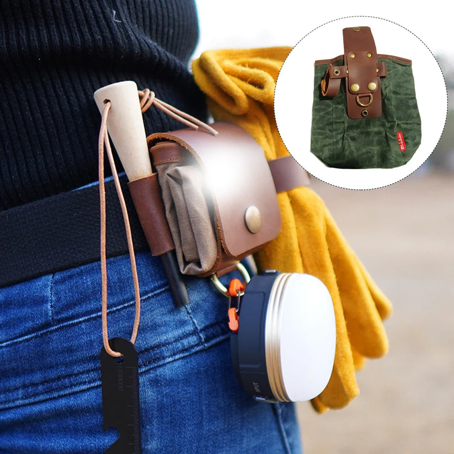 Vintage Foldable Outdoor Hiking Large Waist Bag - Image 2